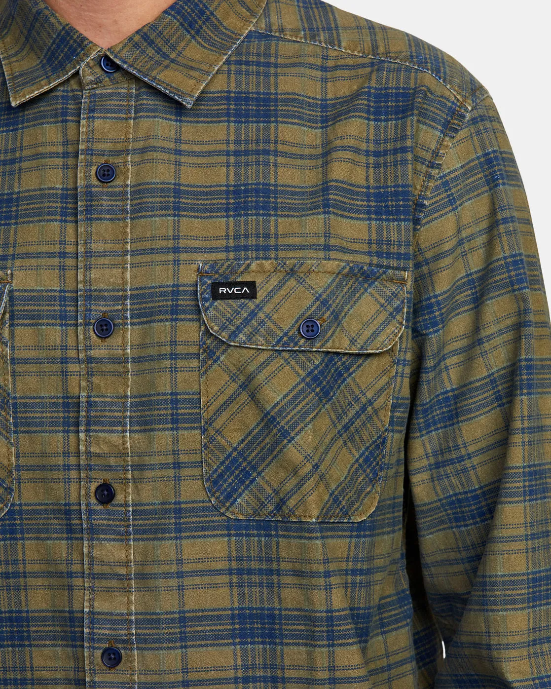 Panhandle Long Sleeve Flannel Shirt - Wood