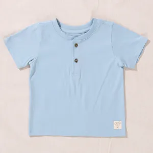 Scout Henley T-Shirt - Light Blue