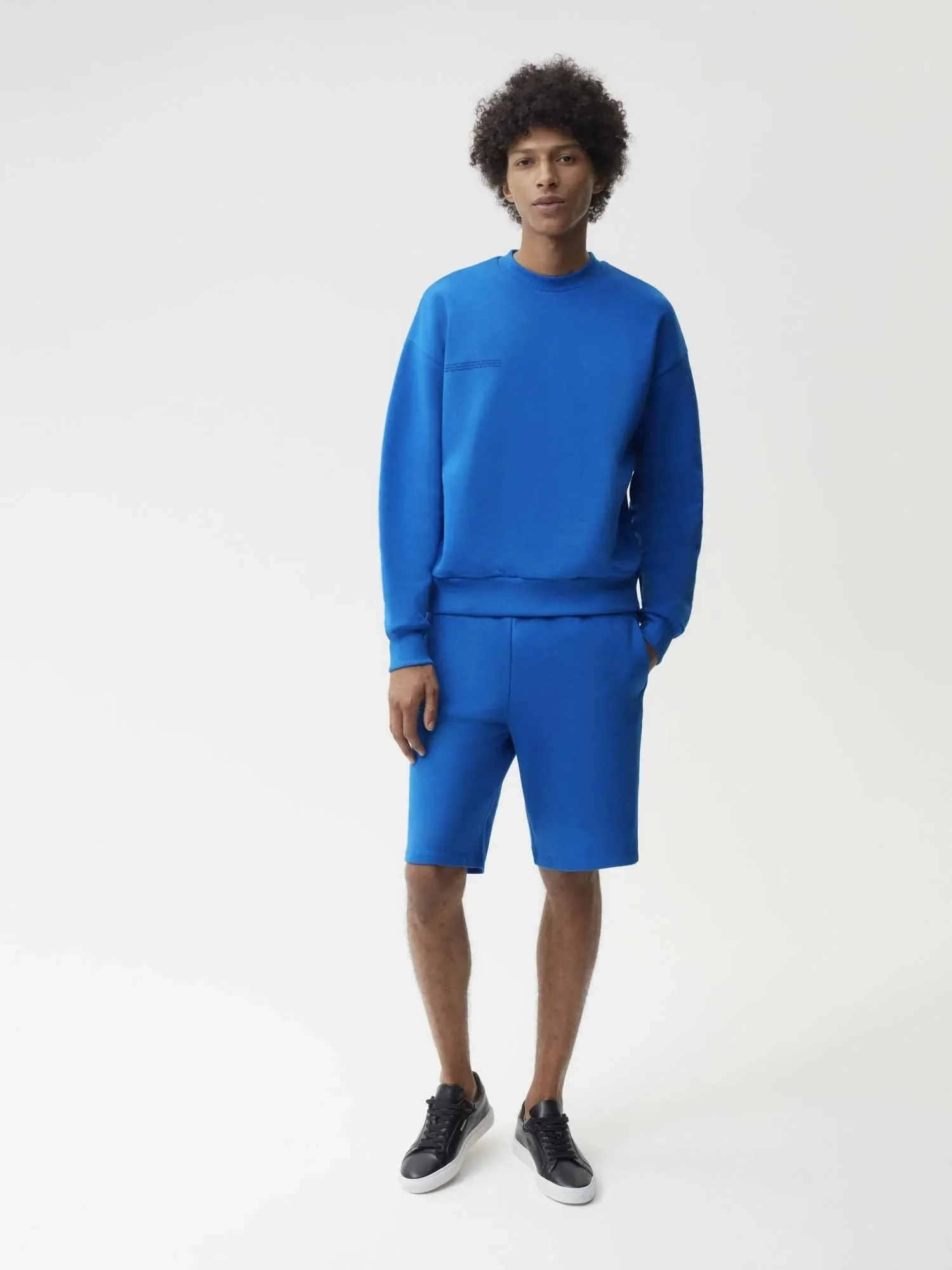 Signature Long Shorts—cobalt blue