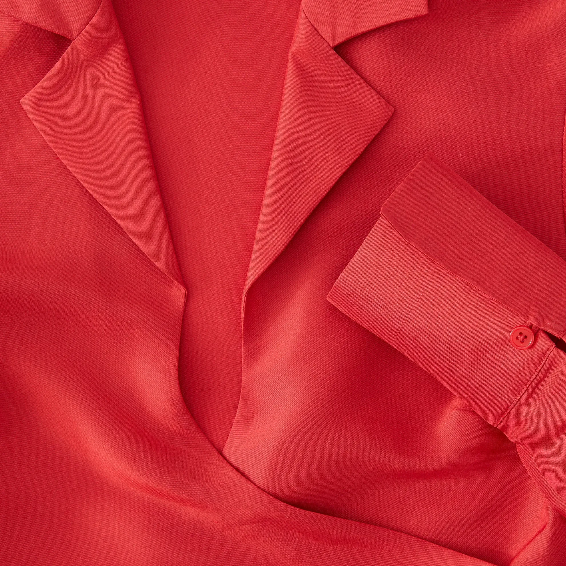 Silk Dupioni Wrap Blouse