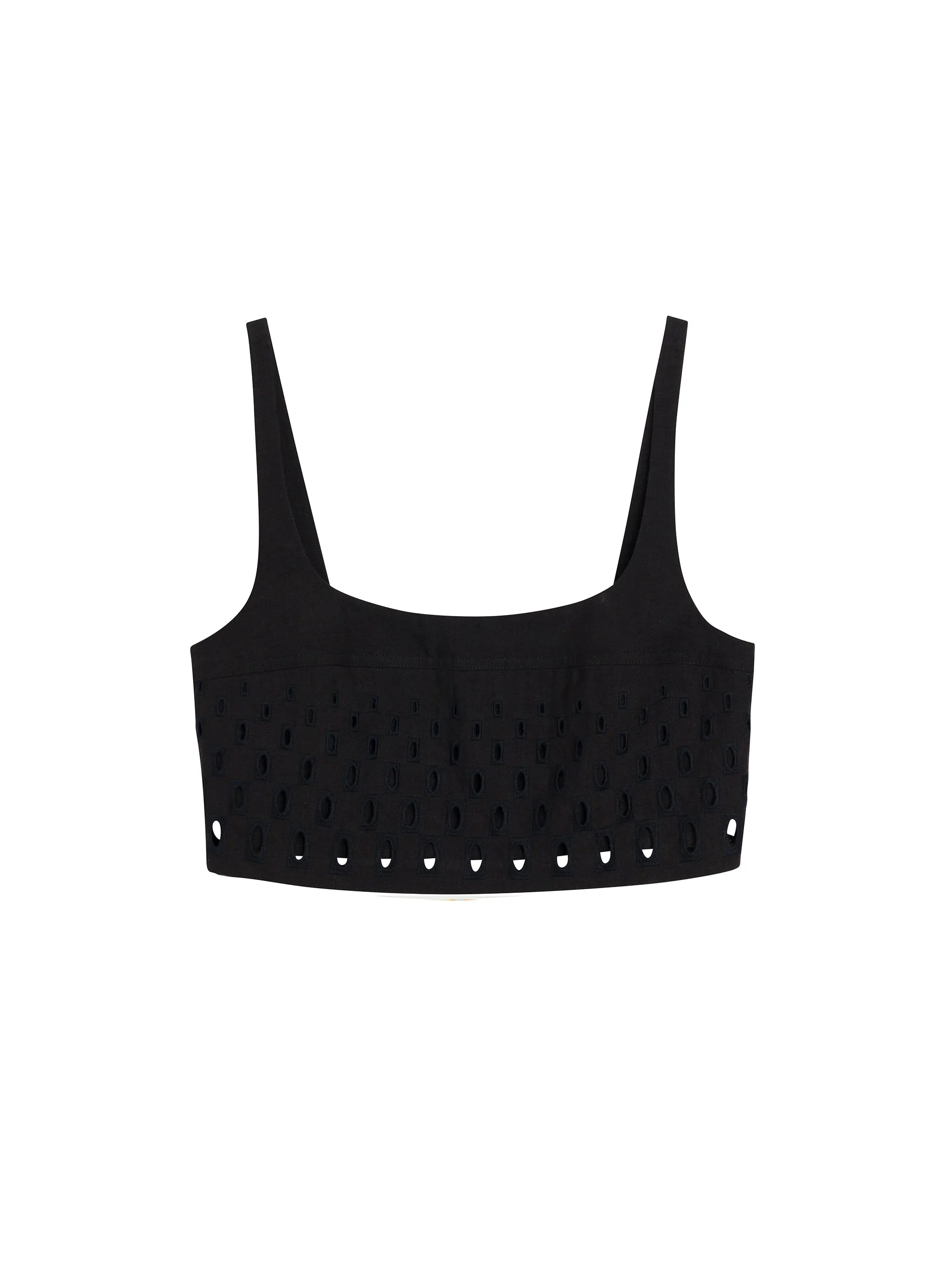 Sky Eyelet Linen Top