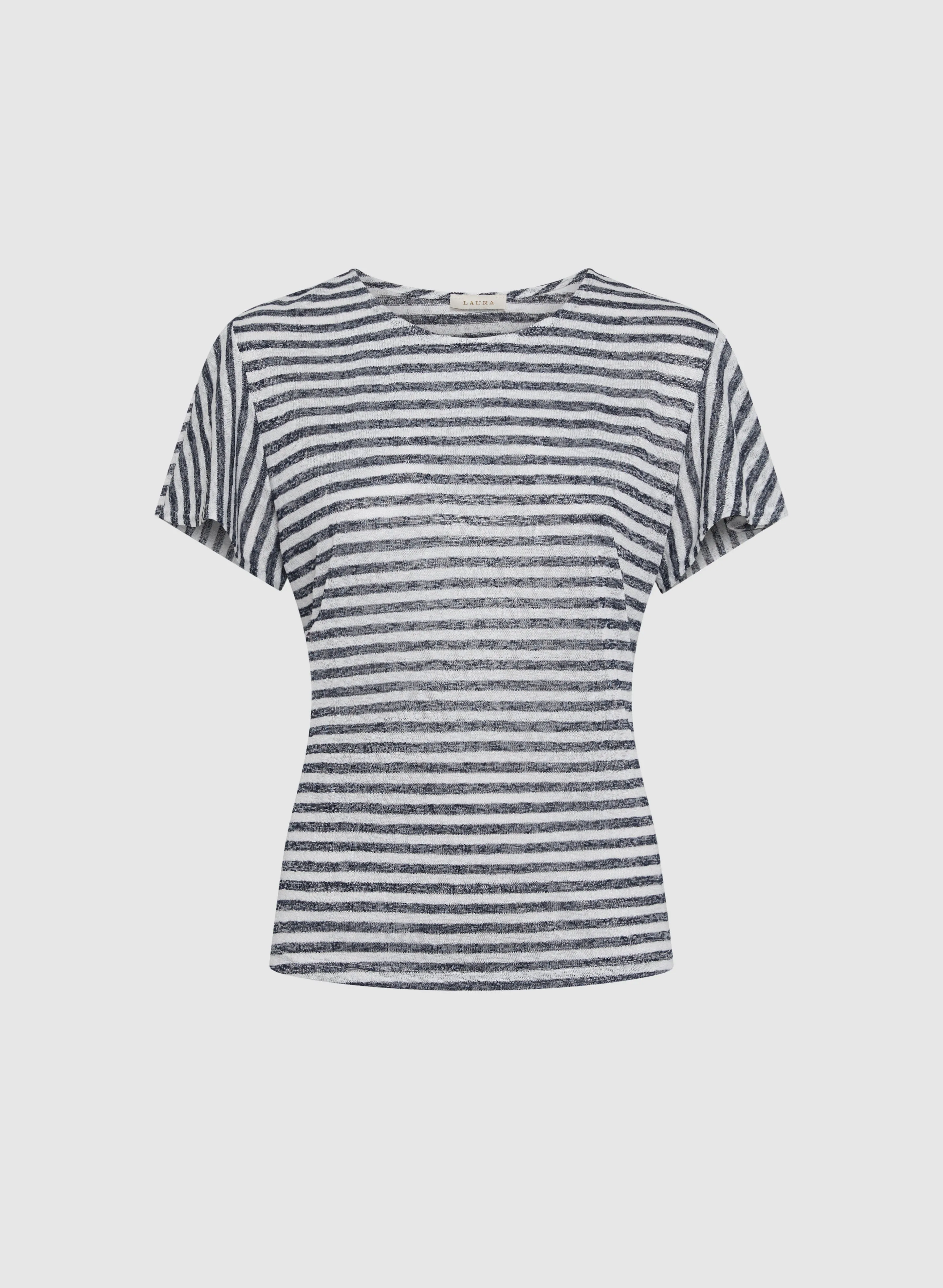 Striped Flare Sleeve T-Shirt