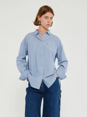 Striped Shirt in Mix Baby Blue