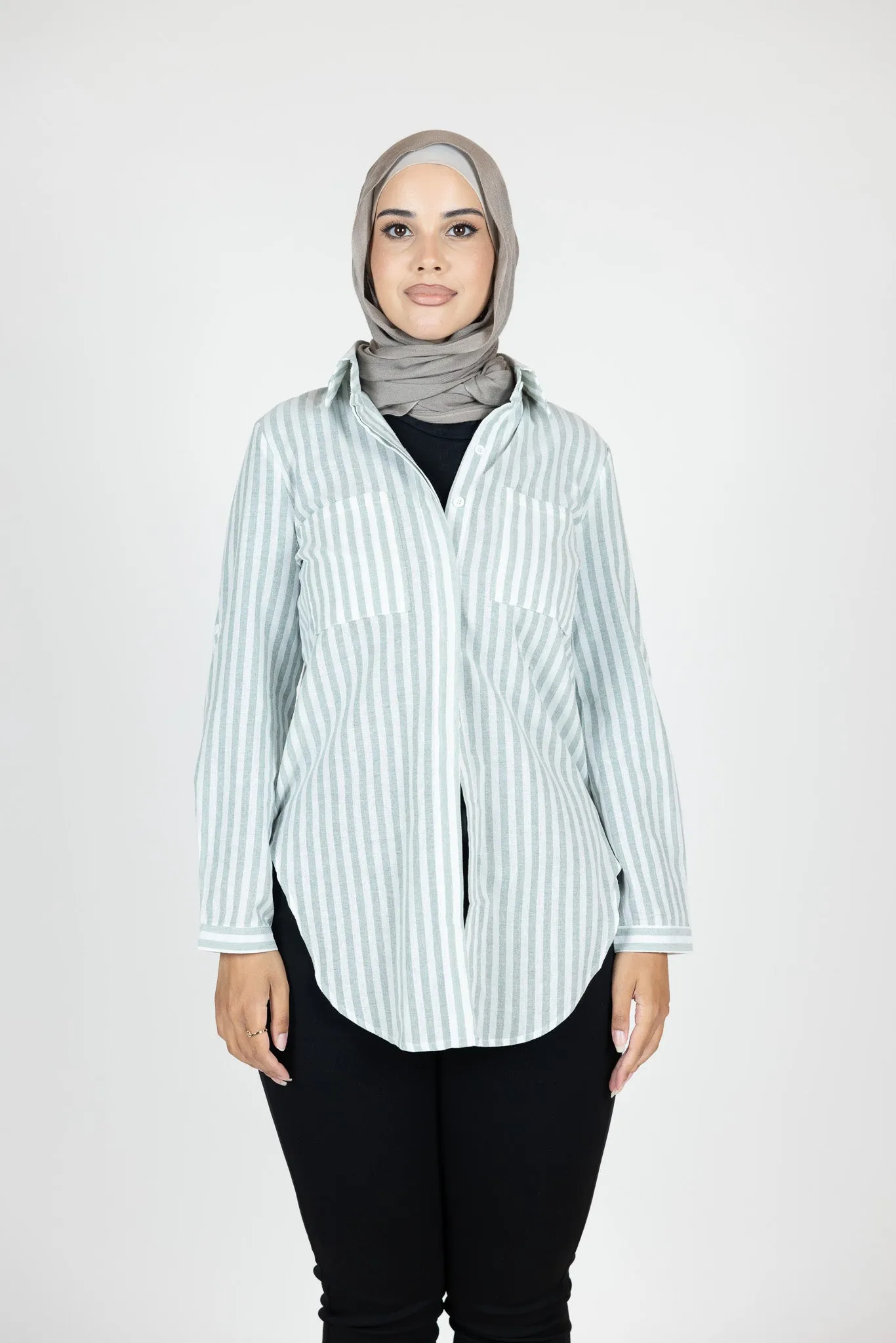 Sue Stripe Button Up Shirt
