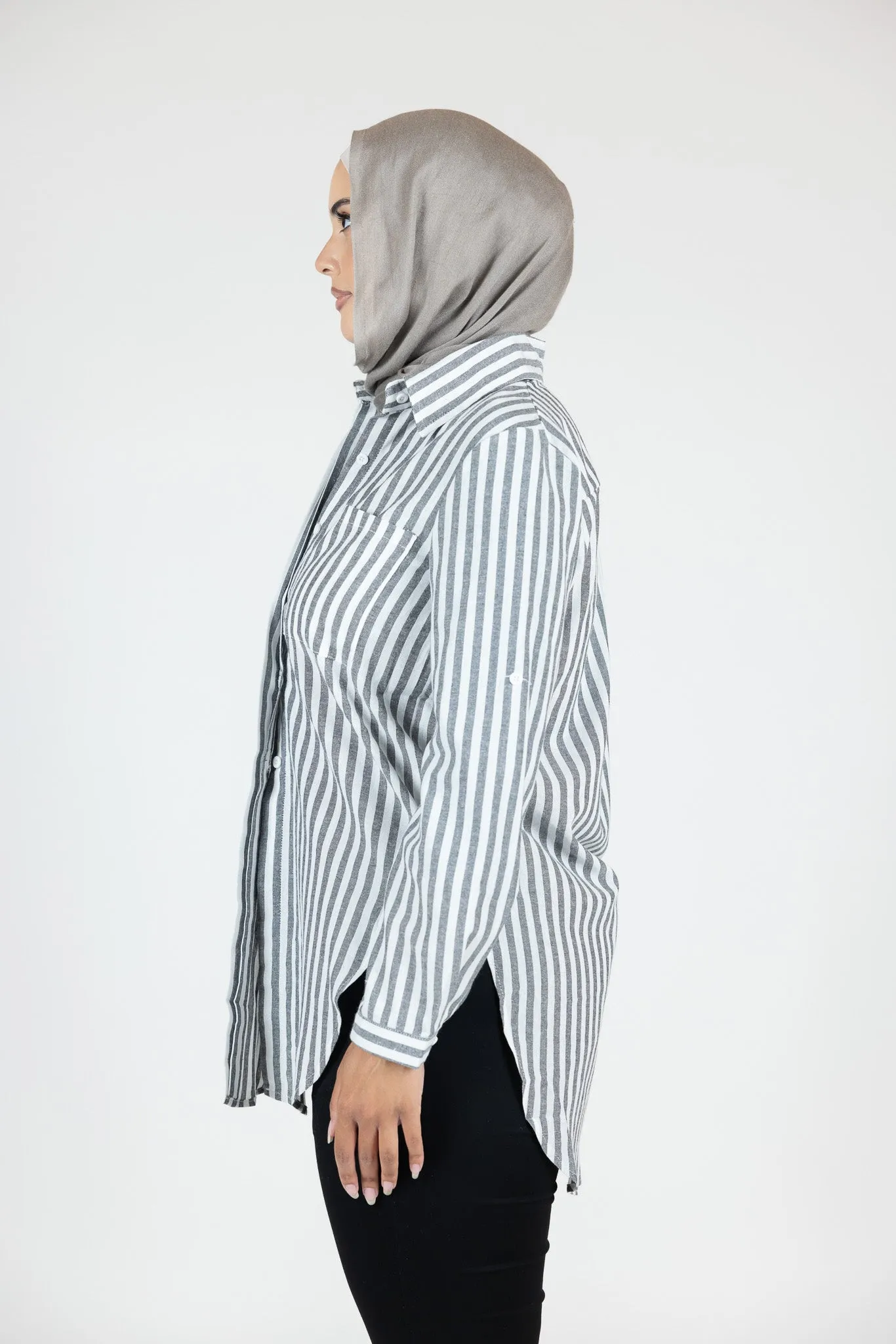 Sue Stripe Button Up Shirt