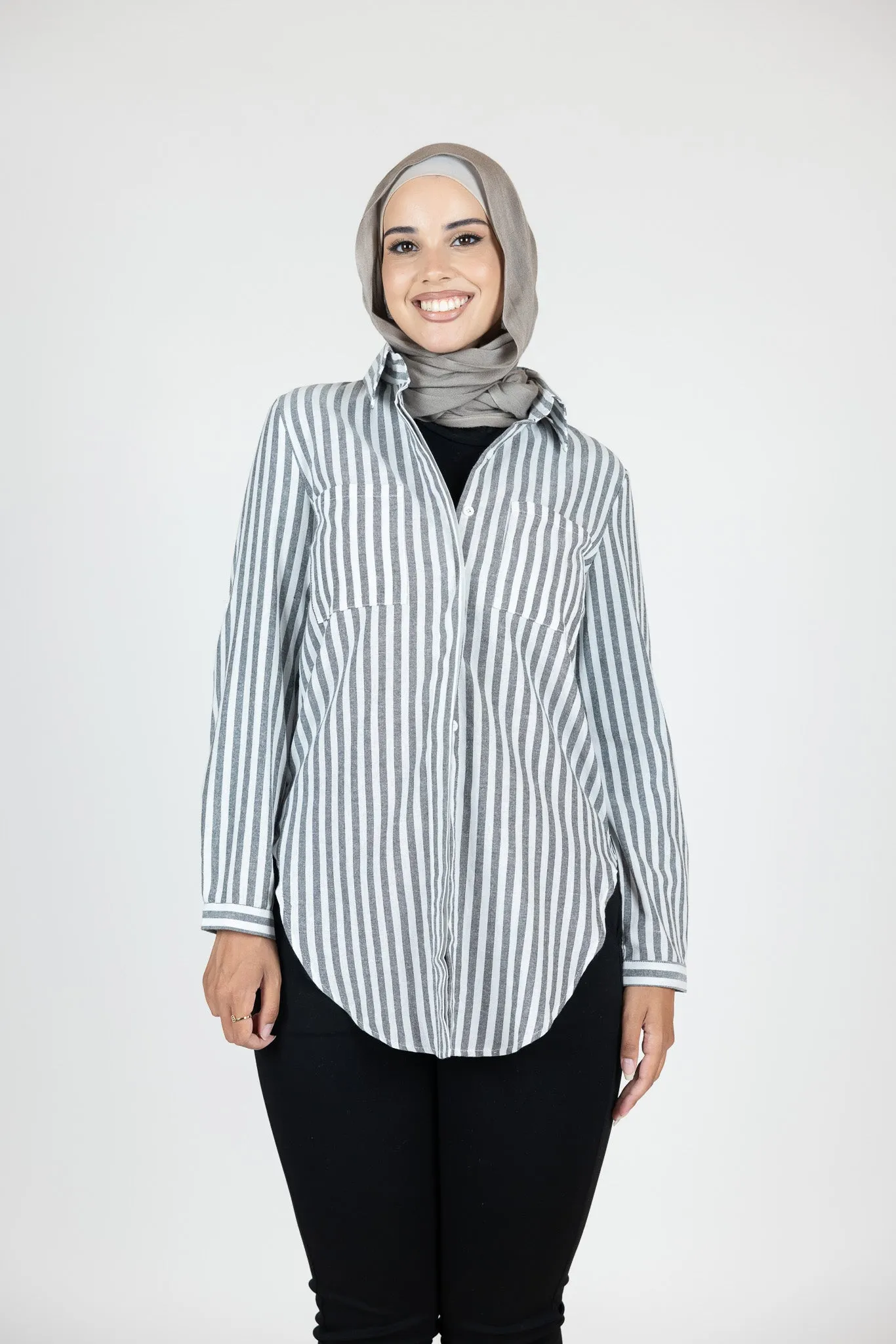 Sue Stripe Button Up Shirt