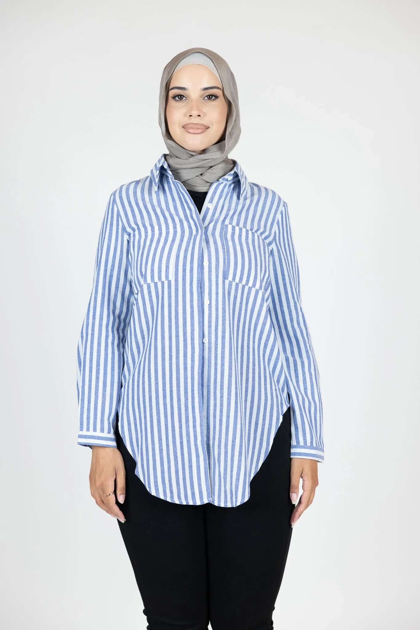 Sue Stripe Button Up Shirt