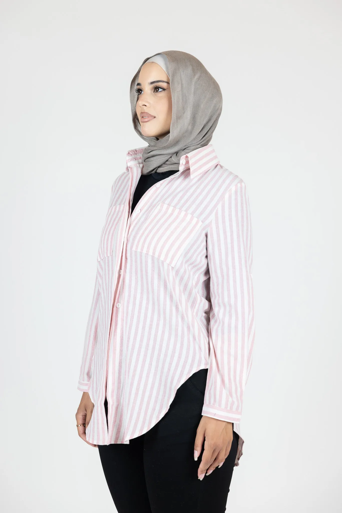 Sue Stripe Button Up Shirt