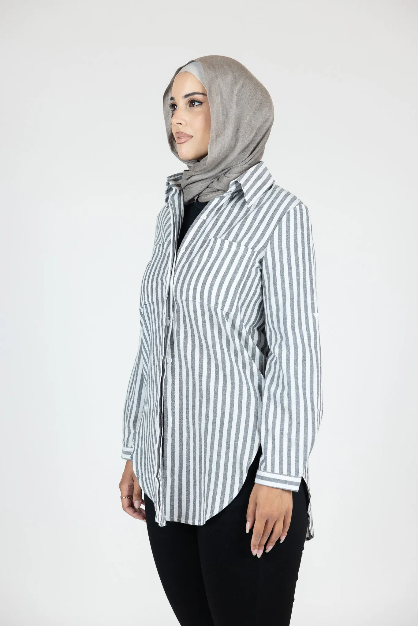 Sue Stripe Button Up Shirt