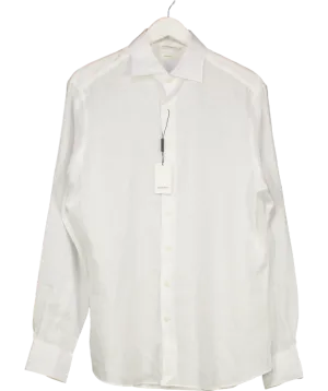 Suit Supply White Pure Linen Shirt UK 40" CHEST