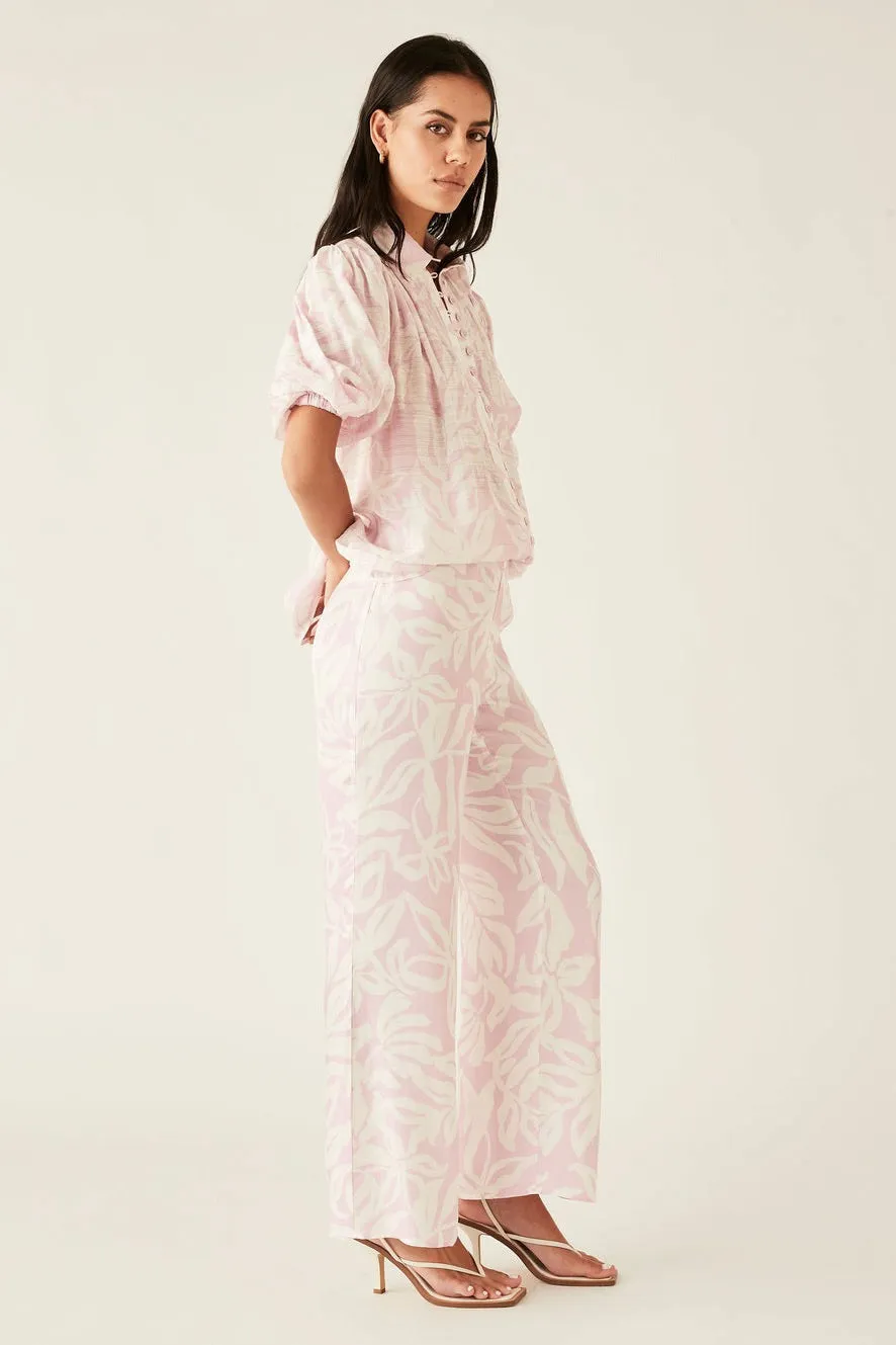 Sumerset Pink White SS Blouse