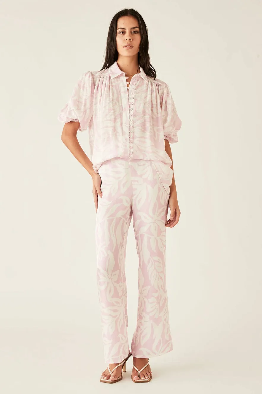 Sumerset Pink White SS Blouse