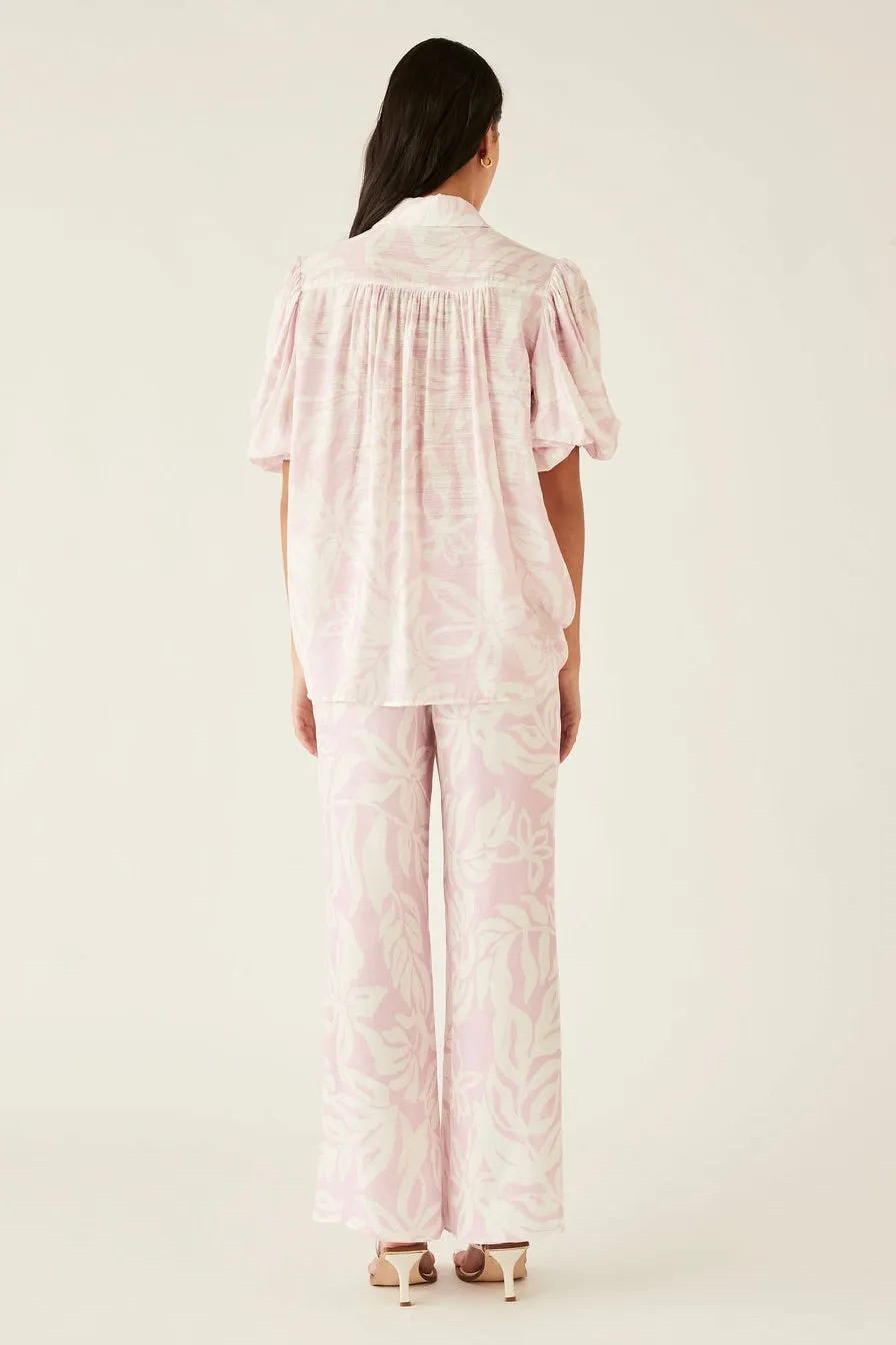 Sumerset Pink White SS Blouse