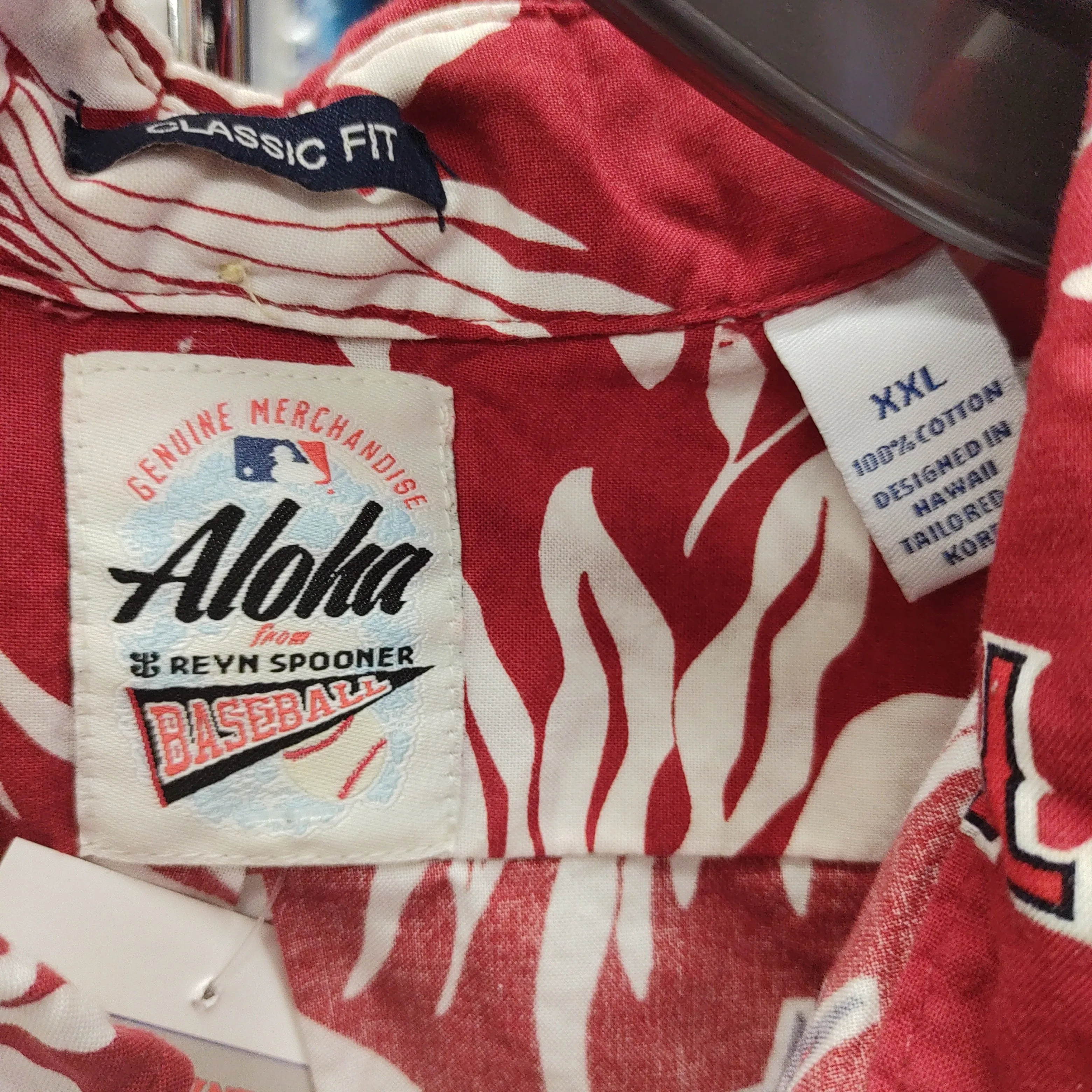 Vintage ANAHEIM ANGELS MLB Reyn Spooner Cotton Hawaiian Shirt XXL