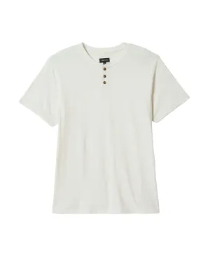 Vintage Short Sleeve Henley - Off White Sol