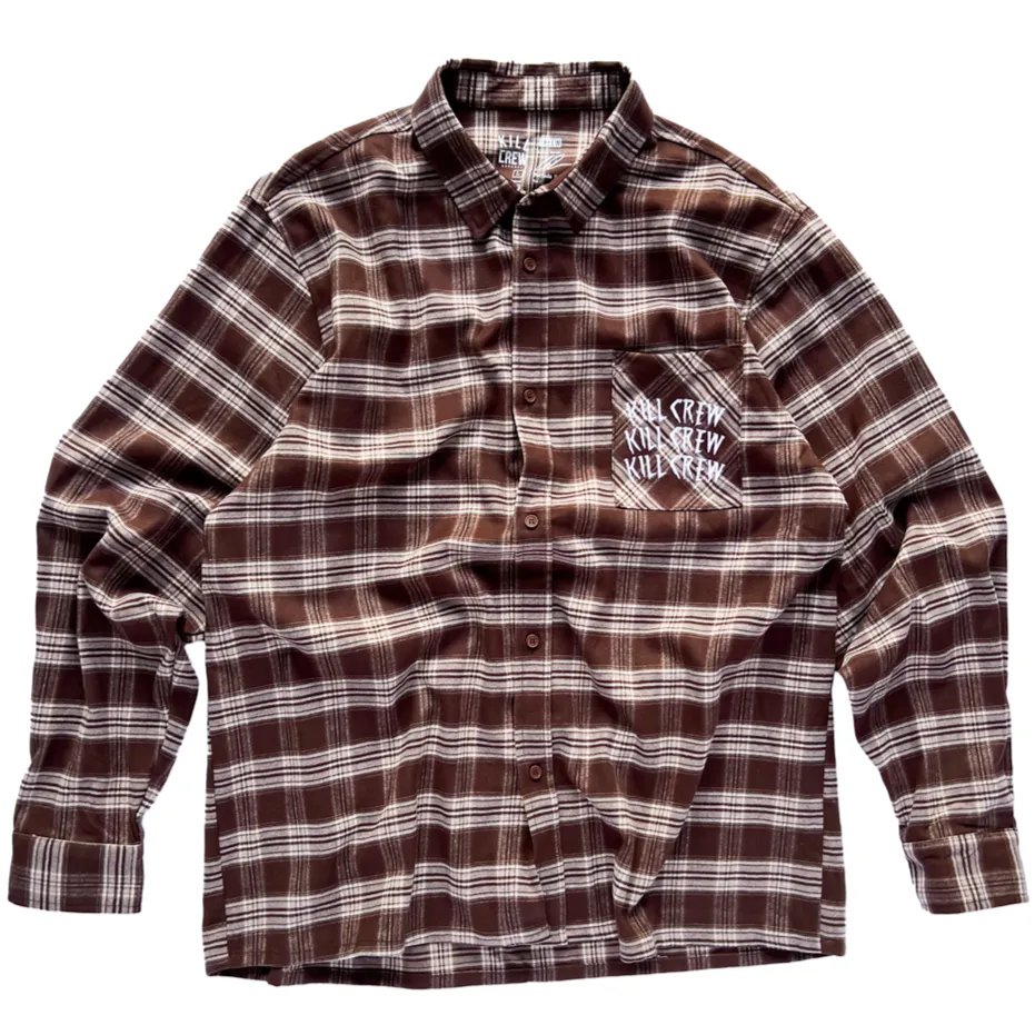 WAR WOLF FLANNEL - BROWN