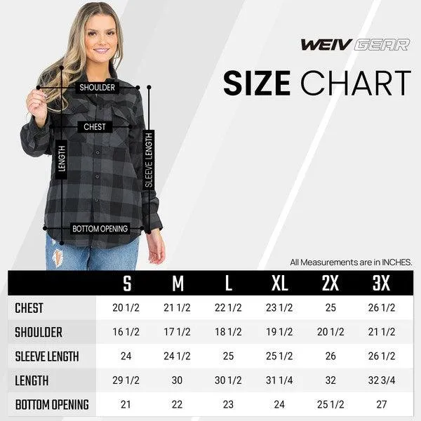 Womens Boyfriend Long Sleeve Flannel Shirt