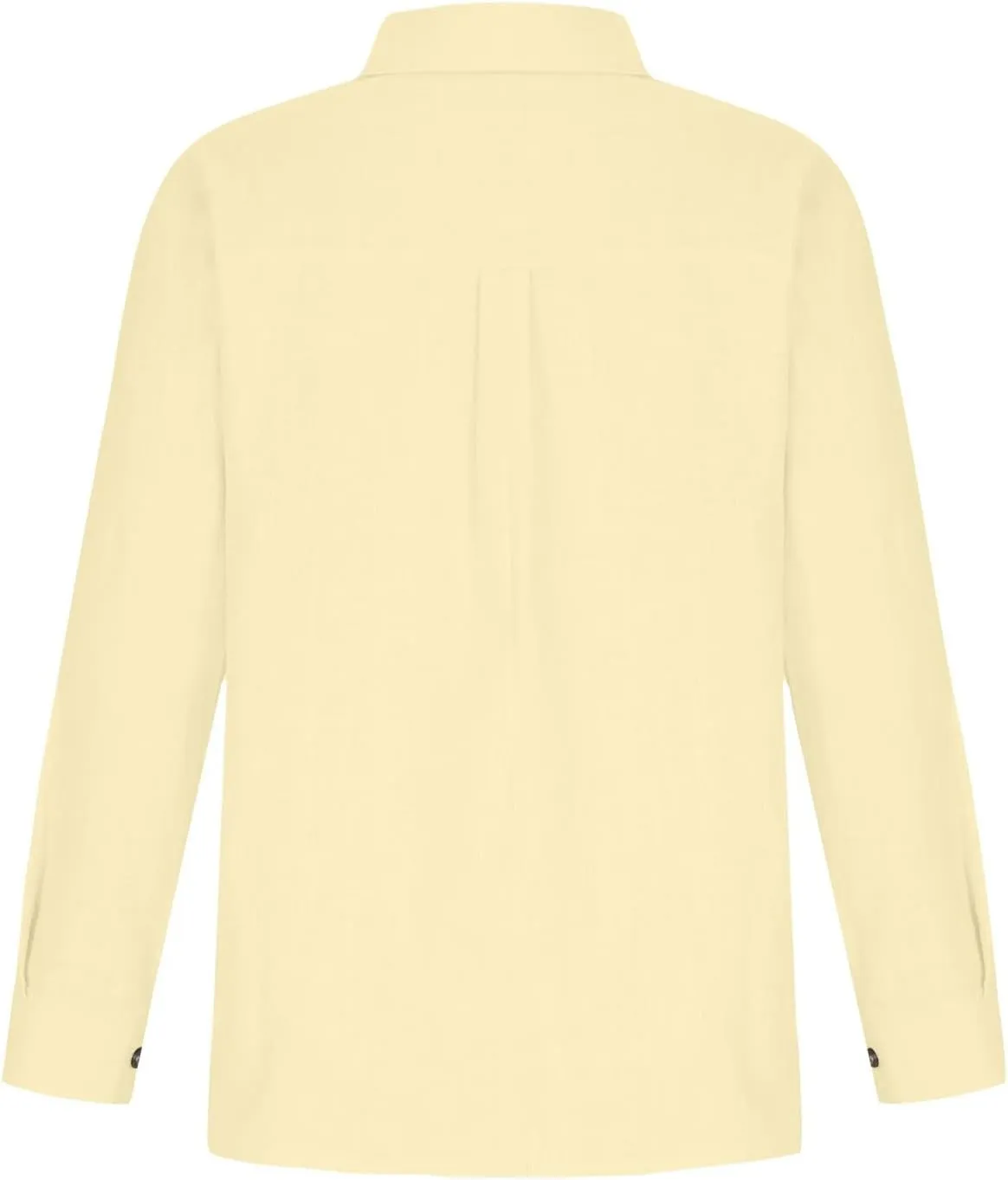 Womens Long Sleeve Shirt Casual Work Office Blouse Top Cotton Linen Button Up Shirts Spring Summer Blouses